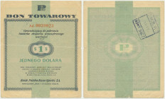 Pewex, 1 dolar 1960 - Ad - bez klauzuli - RZADKI