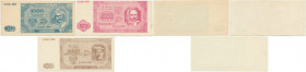 Solidarność, zestaw cegiełek 100-1.000 złotych 1989 (3 szt.)