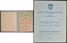 Australia and New Zealand Bank Ltd, czeki - wzory/SPECIMEN