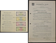 Australia, The Commercial Bank of Australia Ltd, folder zawierający informacje o wzorach czeków