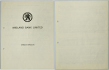 Wzornik z 2 czekami Midland Bank Limited, Marzec 1980 r