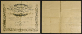 Gdańsk, Dyplom/zaświadczenie cechu ślusarzy, rusznikarzy, wytwórców pilników, sitarzy - 1902