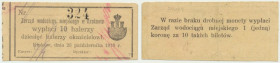 Kraków, Zarząd Wodociągu Miejskiego, 10 halerzy 1918 - BARDZO RZADKI