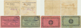 Silesia, Deutsch Piekar, 25 Pfennig - 1 Mark 1914-17 (4 pcs.)