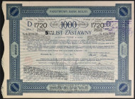 Państwowy Bank Rolny, 8%/5,5% list zastawny 1.720 zł, Seria II