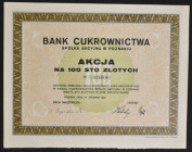 Bank Cukrownictwa S.A., 100 zł 1928