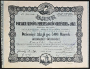 Bank Polskich Kupców i Przemysłowców Chrześcijan w Łodzi, 10 x 500 mkp 1923, Emisja V