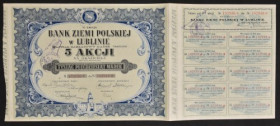 Bank Ziemi Polskiej S.A. w Lublinie, 5 x 210 mkp 1921, Emisja VI