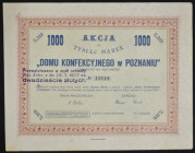 'Dom Konfekcyjny' Towarzystwo Akcyjne, 1.000 mkp, Emisja VI