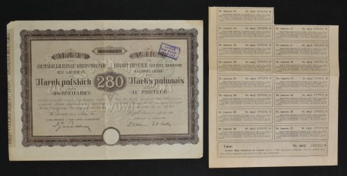 Ziemski Bank Kredytowy S.A., 280 mkp 15.02.1921 Założony jako Galicyjski Ziemski...