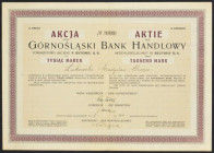 Górnośląski Bank Handlowy Towarzystwo Akcyjne w Bytomiu, 1.000 mkp, Emisja II