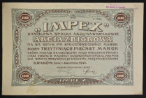 Handlowa Spółka Akcyjna 'Impex' w Krakowie, 25 x 140 mkp, 1.04.1921