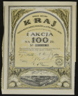 'Kraj' Fabryka Maszyn i Narzędzi Rolniczych dawniej Alfred Vaedtke w Kutnie, 100 zł 1927