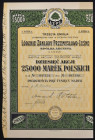 Łódzkie Zakłady Przemysłowo-Leśne S.A., 10 x 2.500 mkp, 1923, Emisja III