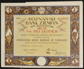 Poznański Bank Ziemian S.A., 100 zł 1927