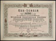 KUX-SCHEIN 'Wilhelm Deutscher Kaiser', Brzezinka, 1 kuks 1875