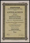 Schaffgotsch Bergwerksgesellschaft, udział 10.000 marek 1943
