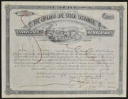 The Chicago Live Stock Exchange - certyfikat członkostwa