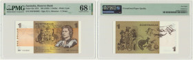 Australia, 1 Dollar (1983) - PMG 68 EPQ 2-ga nota