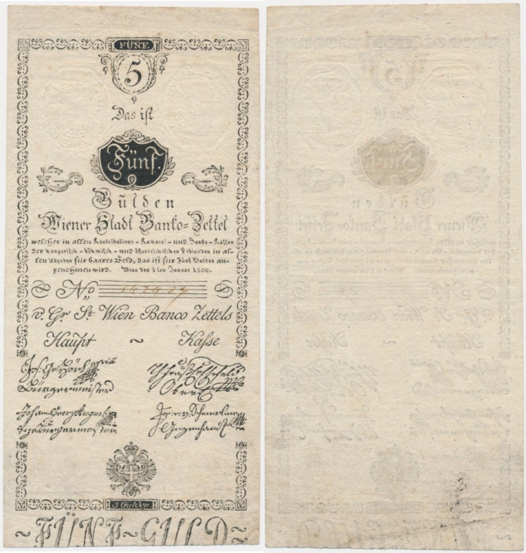 Austria, 5 Gulden 1800 Never washed or pressed. Good eye appeal.&nbsp; 

 Egze...