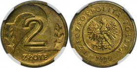 PRÓBA BRĄZ, 2 złote 2006 - NGC MS63 RD - BARDZO RZADKIE