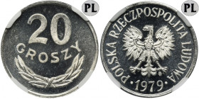 20 groszy 1979 - NGC MS65 PROOF LIKE - jak lustrzanka