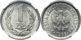 1 złoty 1966 - NGC MS64
