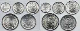 Zestaw, grosze i 1 złoty (5 szt.)