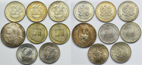 Zestaw, 200 złotych 1974-1976 i medalik (8 szt.)