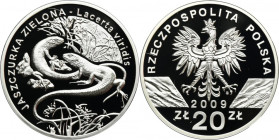 20 złotych 2009 Jaszczurka Zielona