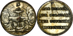 Medal minted by the Belgians on the third anniversary of the outbreak of the November Uprising in 1833 R4