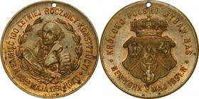 Medal 100th Anniversary of the Constitution of May 3 New York 1891