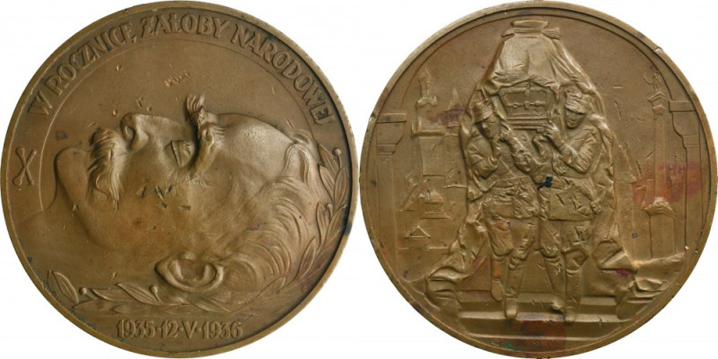 Medal on the anniversary of national mourning 1936 Medal from 1936 minted on the...