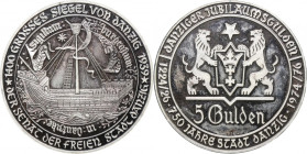 Medal 750th Anniversary of the City of Danzig 1976 - ship