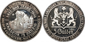 Medal 750 Years of the City of Danzig 1976 - crane