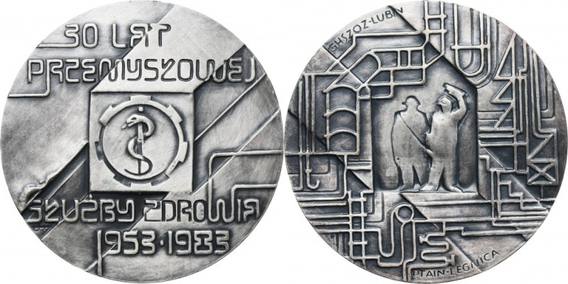PTAiN Medal 30 Years of Industrial Health Service 1983 PTAiN Legnica Medal, 30 Y...