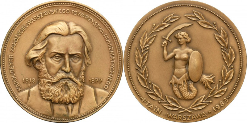 PTAiN Medal Karol Beyer 1983 Medal of the Polish Archaeological and Numismatic S...