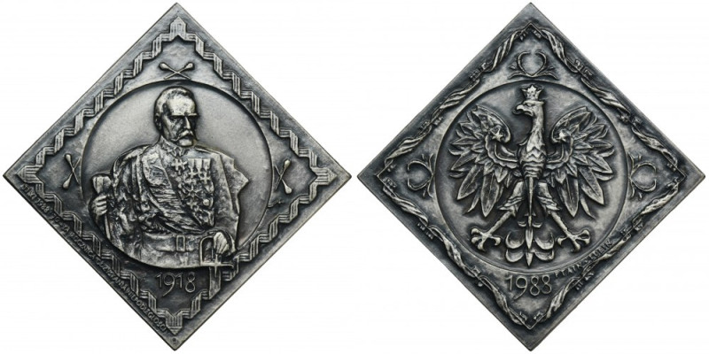 Medal 70th Anniversary of Regaining Independence 1988 Medal made by PTN Lubin. D...