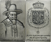 Plaque XXIV Congress of PTAiN Warsaw 1989 Sigismund III Vasa - SILVER
