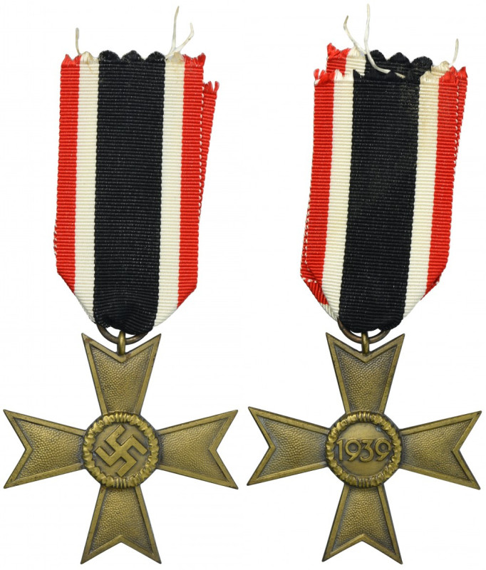 Third Reich, War Merit Cross 2nd Class The Cross of War Merit without swords fro...