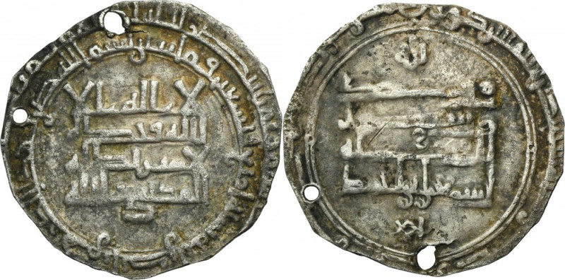 Samanid, Ismail b. Ahmad, Dirham Coin with holes.
 Samanids Ismail b. Ahmad 269...