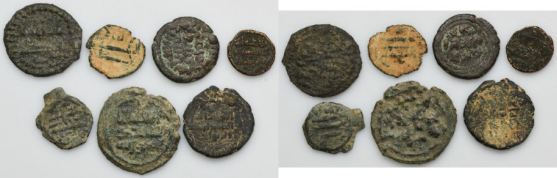 Lot, Islam, AE (6 pcs.) Lot of seven islamic AE coins of Umayyad and Abbasid dyn...