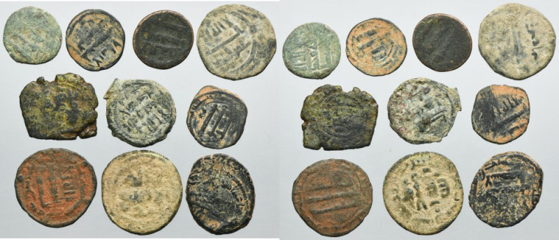 Lot, Islam, AE (10 pcs.) Lot of ten islamic AE coins of Abbasids and Umayyads.
...