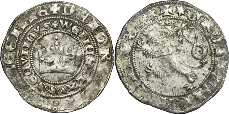 Bohemia, Wenceslaus II, Groschen Kuttenberg First issue of Prague groschen from ...