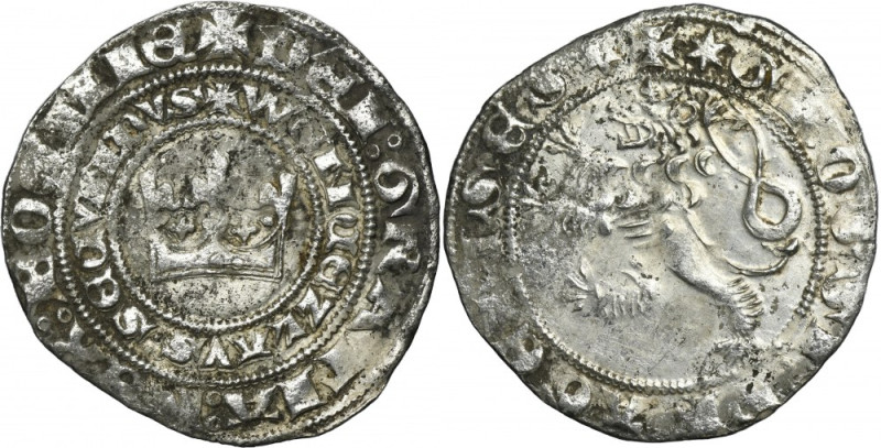 Bohemia, Wenceslaus II, Groschen Kuttenberg First issue of Prague groschen from ...