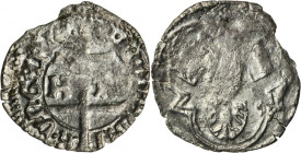 Hungary, Ladislaus the Posthumous, Denarius Nagybánya undated
