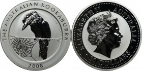 Australia, Elizabeth II, 30 Dollars Perth 2008 P - Australian Kookaburra - 1 kg of silver
