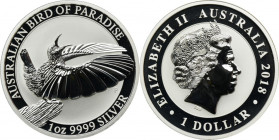 Australia, Elizabeth II, 1 Perth Dollar 2018 P - Bird of Paradise