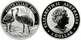 Australia, Elizabeth II, 1 Dollar Perth 2019 P - Emu