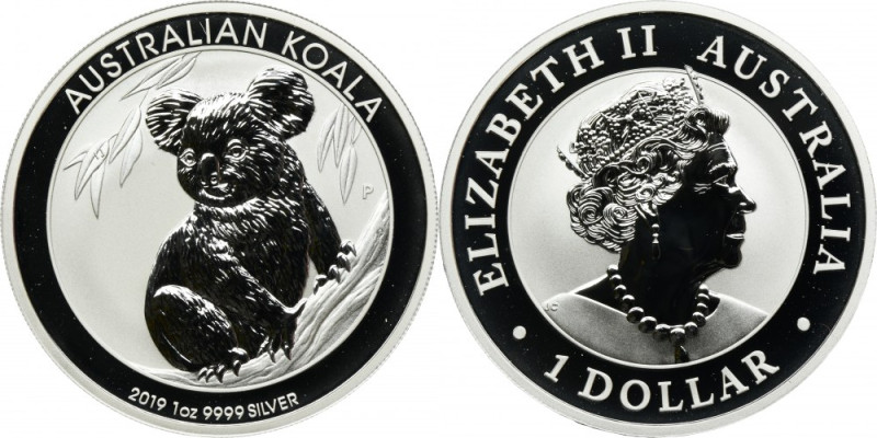 Australia, Elizabeth II, 1 Perth Dollar 2019 P - Koala Proof type. .999 silver, ...